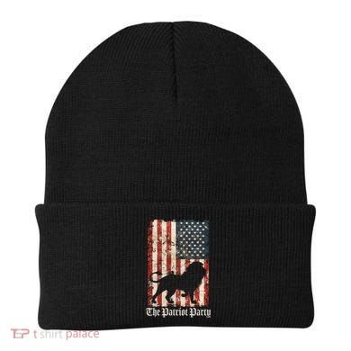 The Patriot Party Lion Distressed Flag Beanie