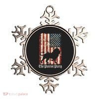 The Patriot Party Lion Distressed Flag Ornament thumb 0