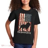 The Patriot Party Lion Distressed Flag Kids T-Shirt thumb 2