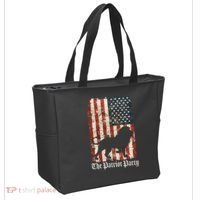 The Patriot Party Lion Distressed Flag Tote Bag thumb 2