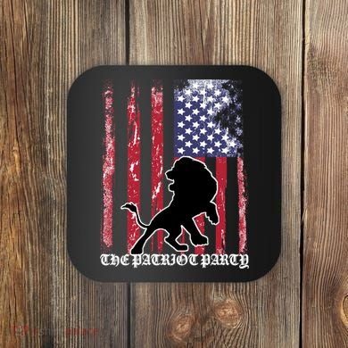 The Patriot Party USA Flag Coaster