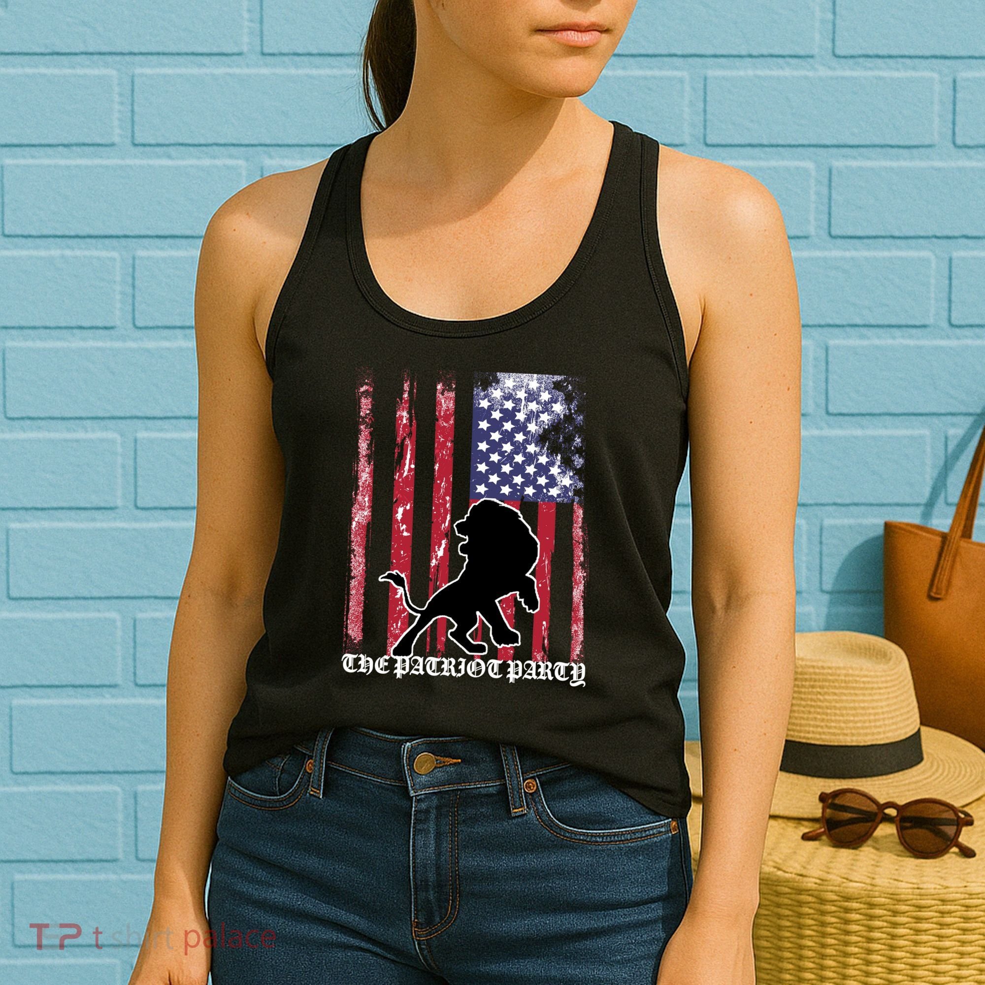 The Patriot Party USA Flag Women's Tank Top