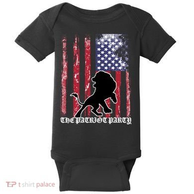 The Patriot Party USA Flag Baby Bodysuit