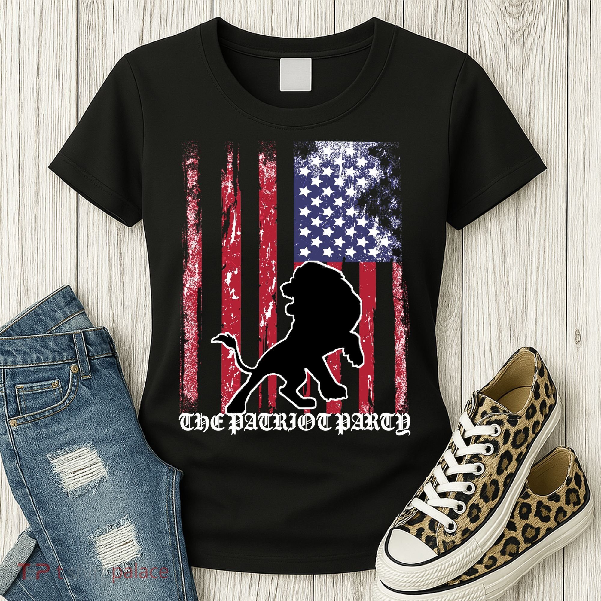 The Patriot Party USA Flag Women's T-Shirt