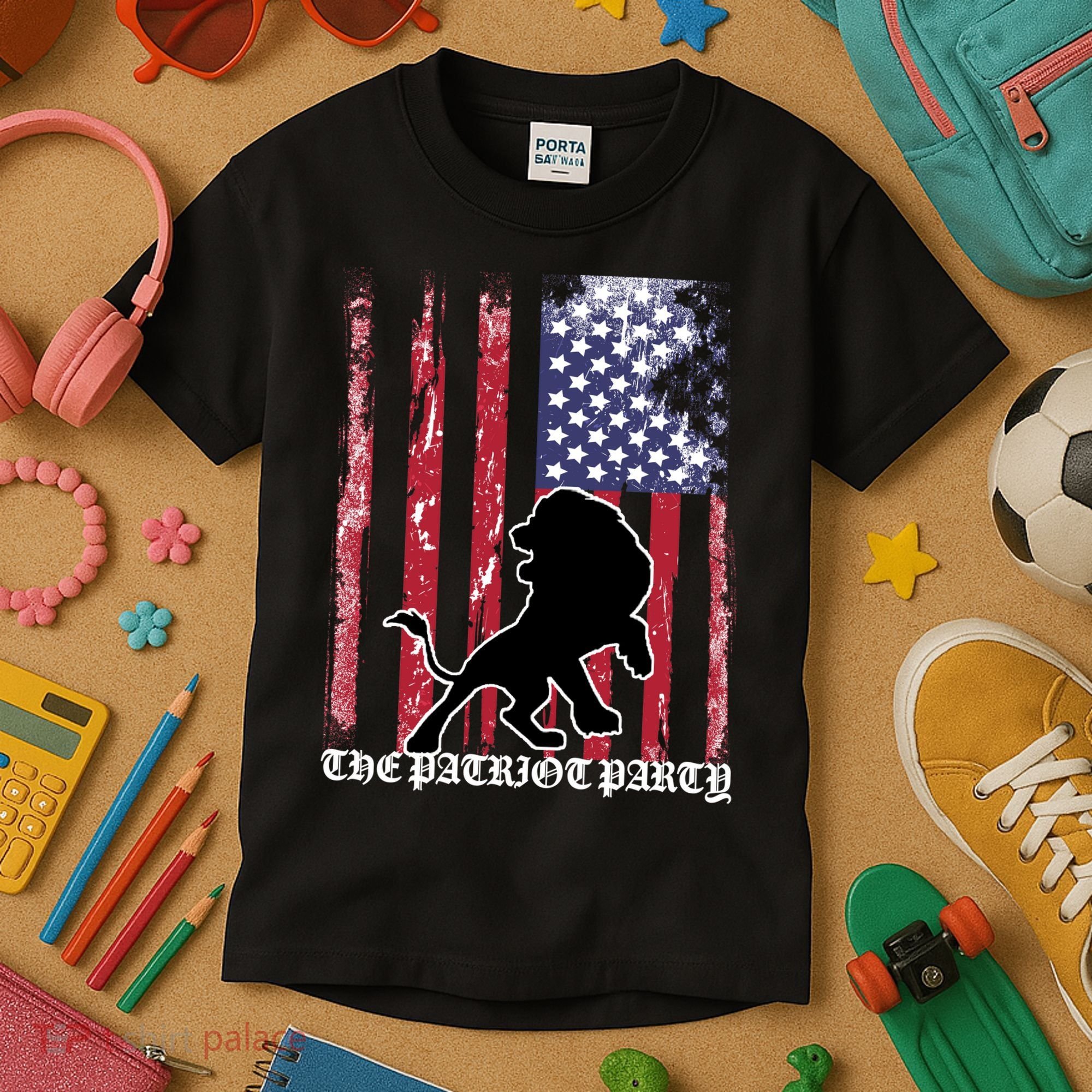 The Patriot Party USA Flag Kids T-Shirt