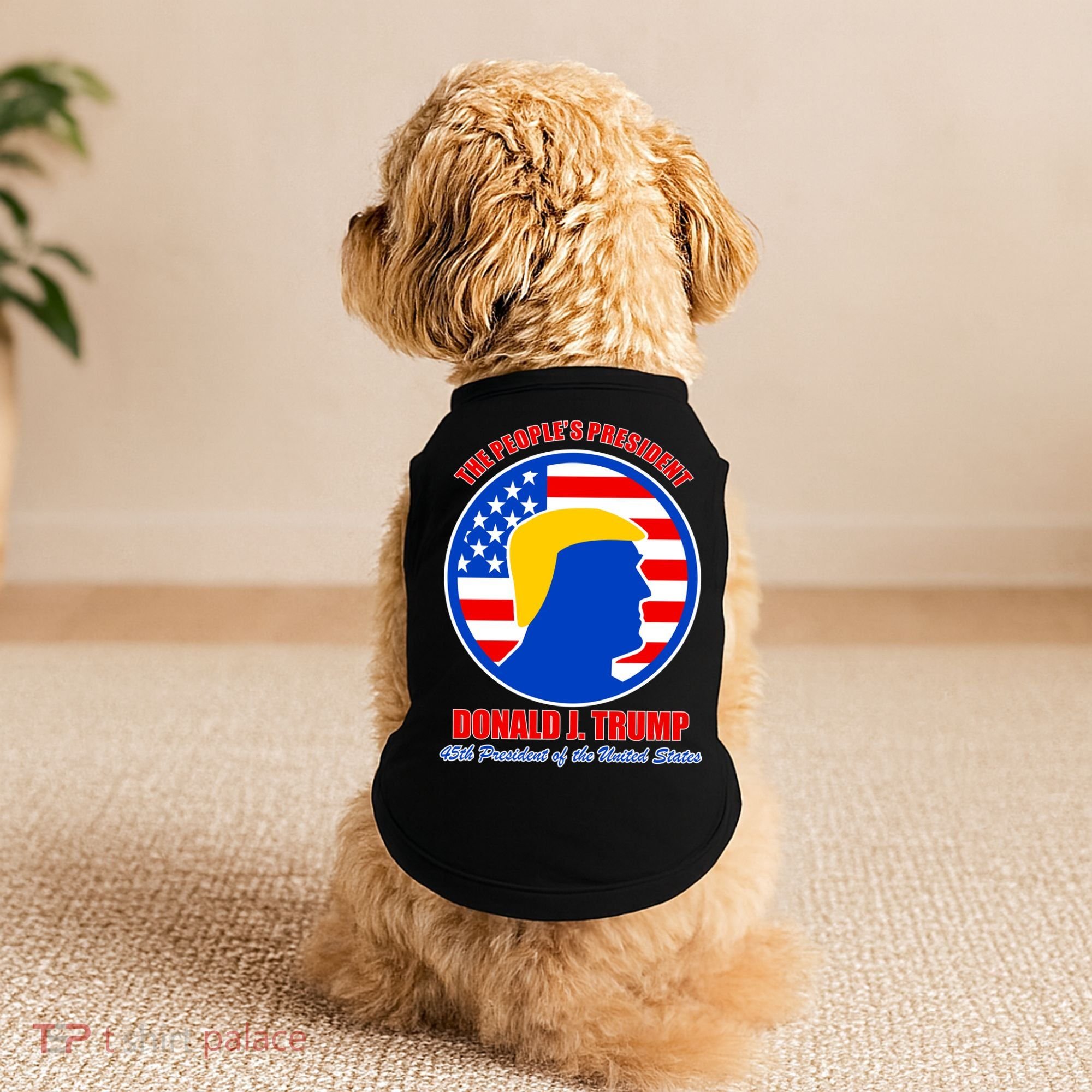 The People's President Donald Trump USA Logo Doggie Tank