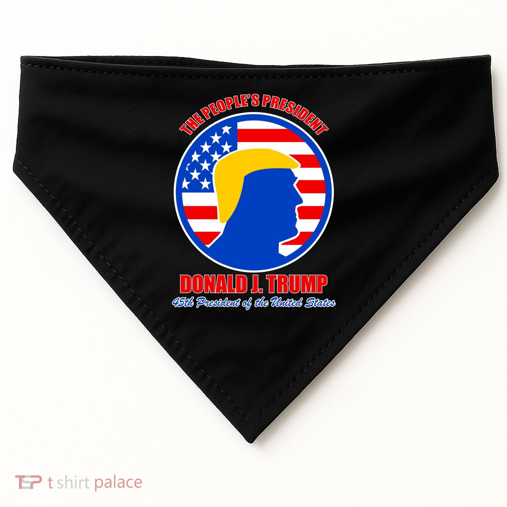 The People's President Donald Trump USA Logo USA-Made Doggie Bandana