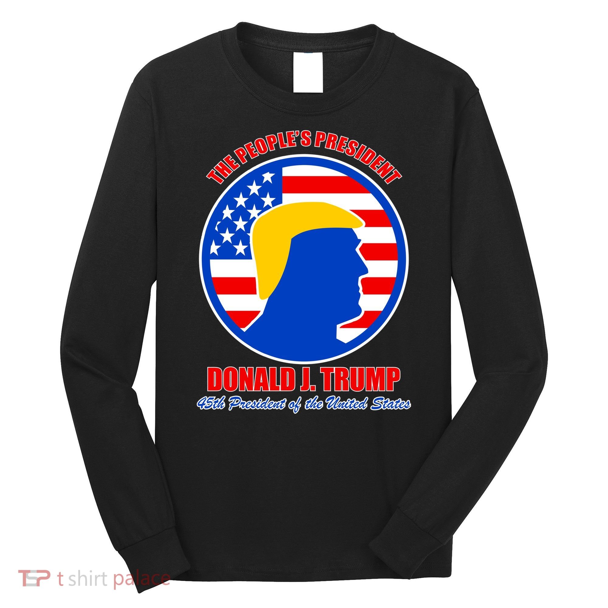 The People's President Donald Trump USA Logo Long Sleeve Shirt