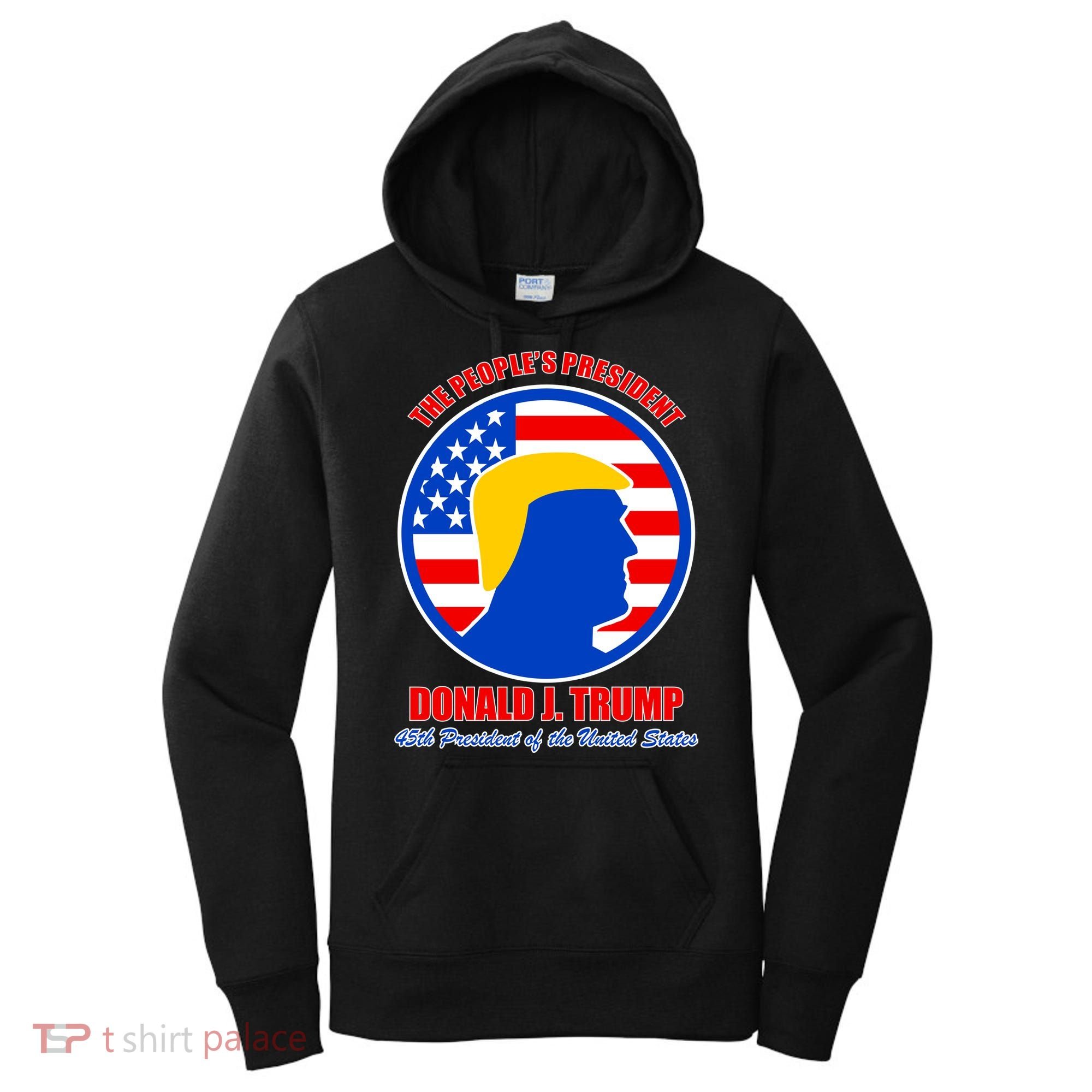 The People's President Donald Trump USA Logo Women's Hoodie