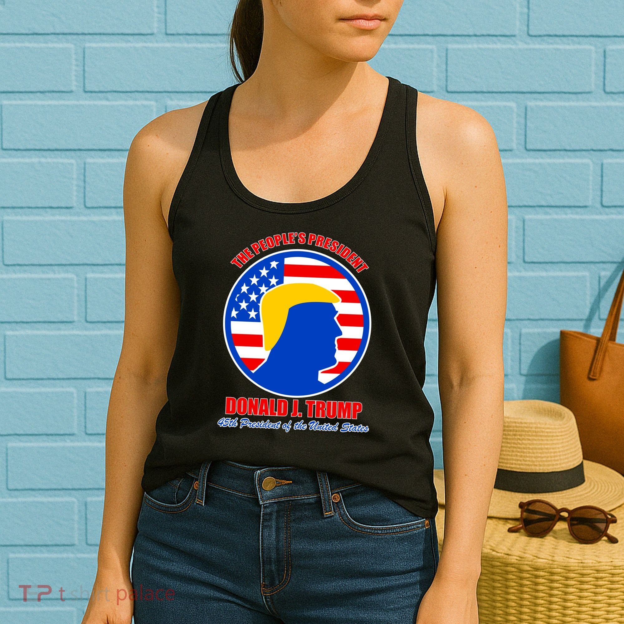 The People's President Donald Trump USA Logo Women's Tank Top