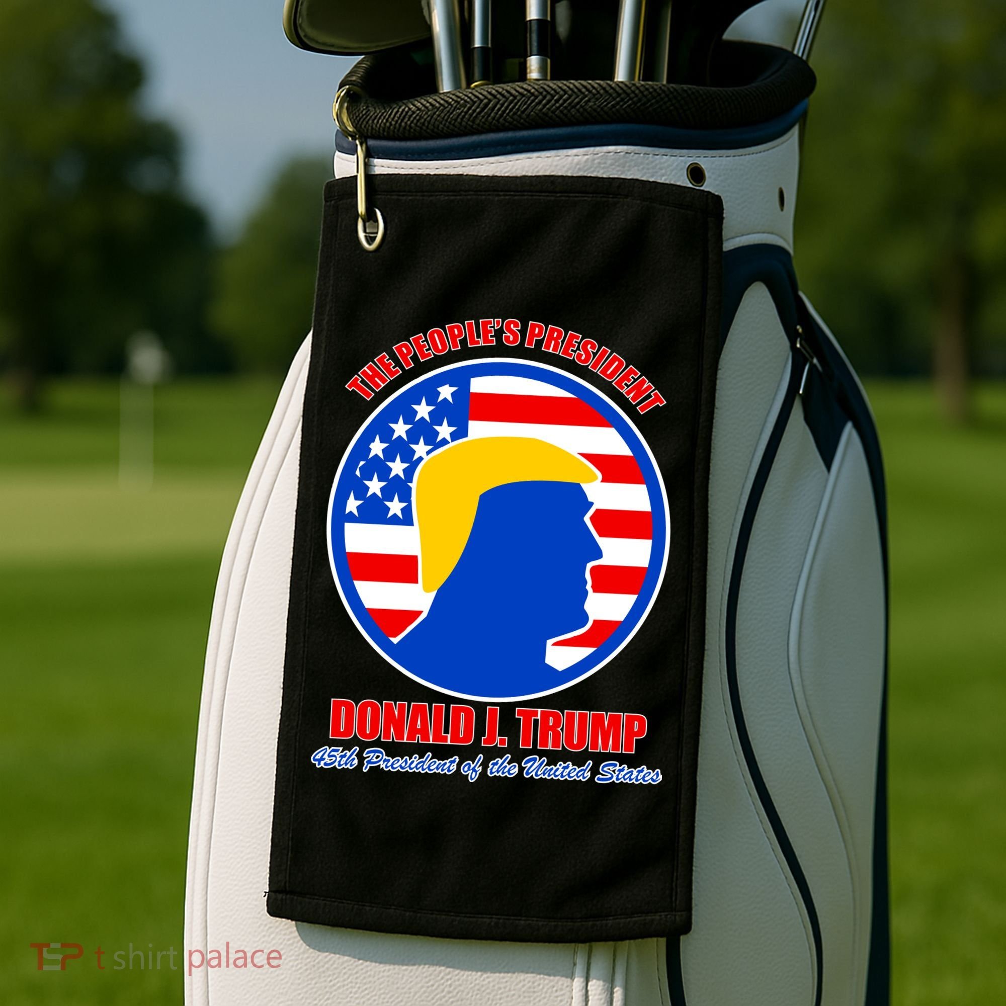 The People's President Donald Trump USA Logo Golf Towel