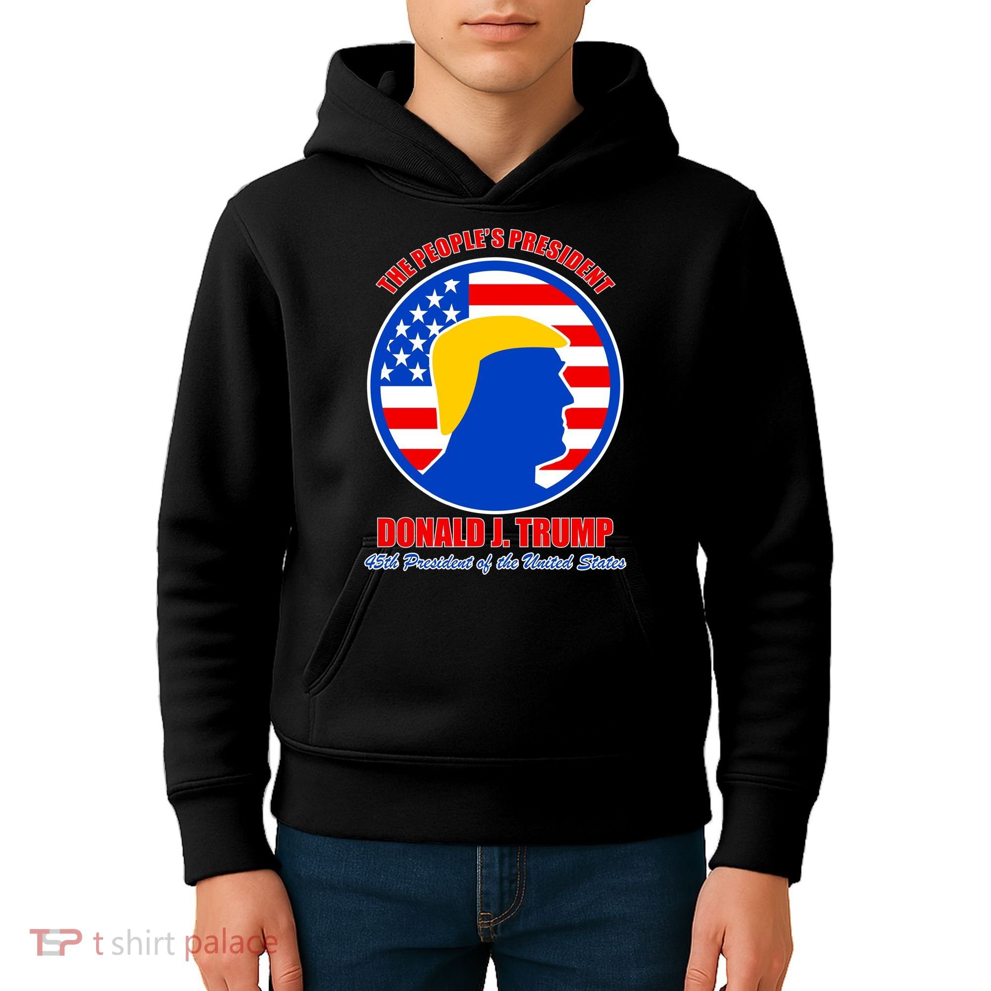 The People's President Donald Trump USA Logo Kids Hoodie
