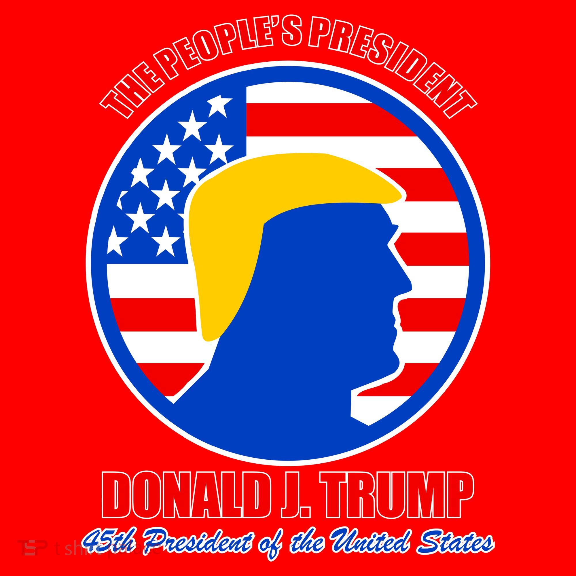 The People's President Donald Trump USA Logo Santa Hat