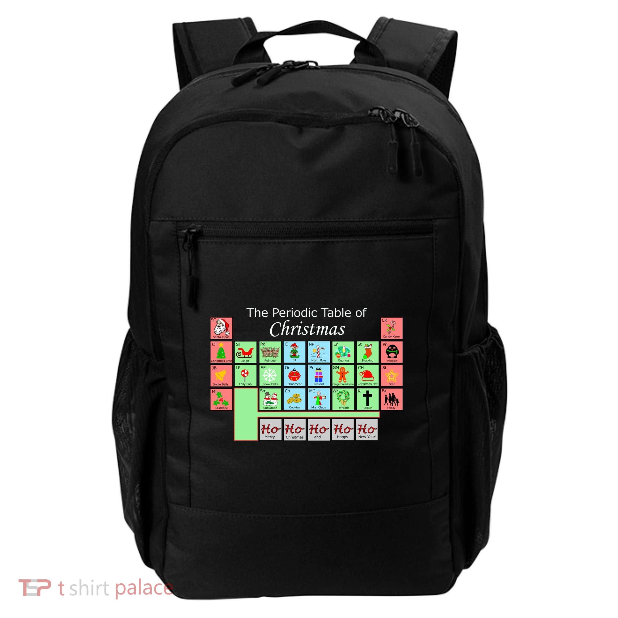 The Periodic Table Of Christmas Elements Backpack