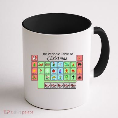The Periodic Table Of Christmas Elements Coffee Mug back
