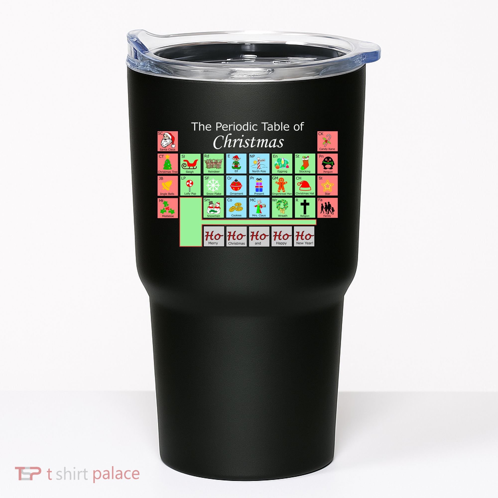 The Periodic Table Of Christmas Elements Tumbler