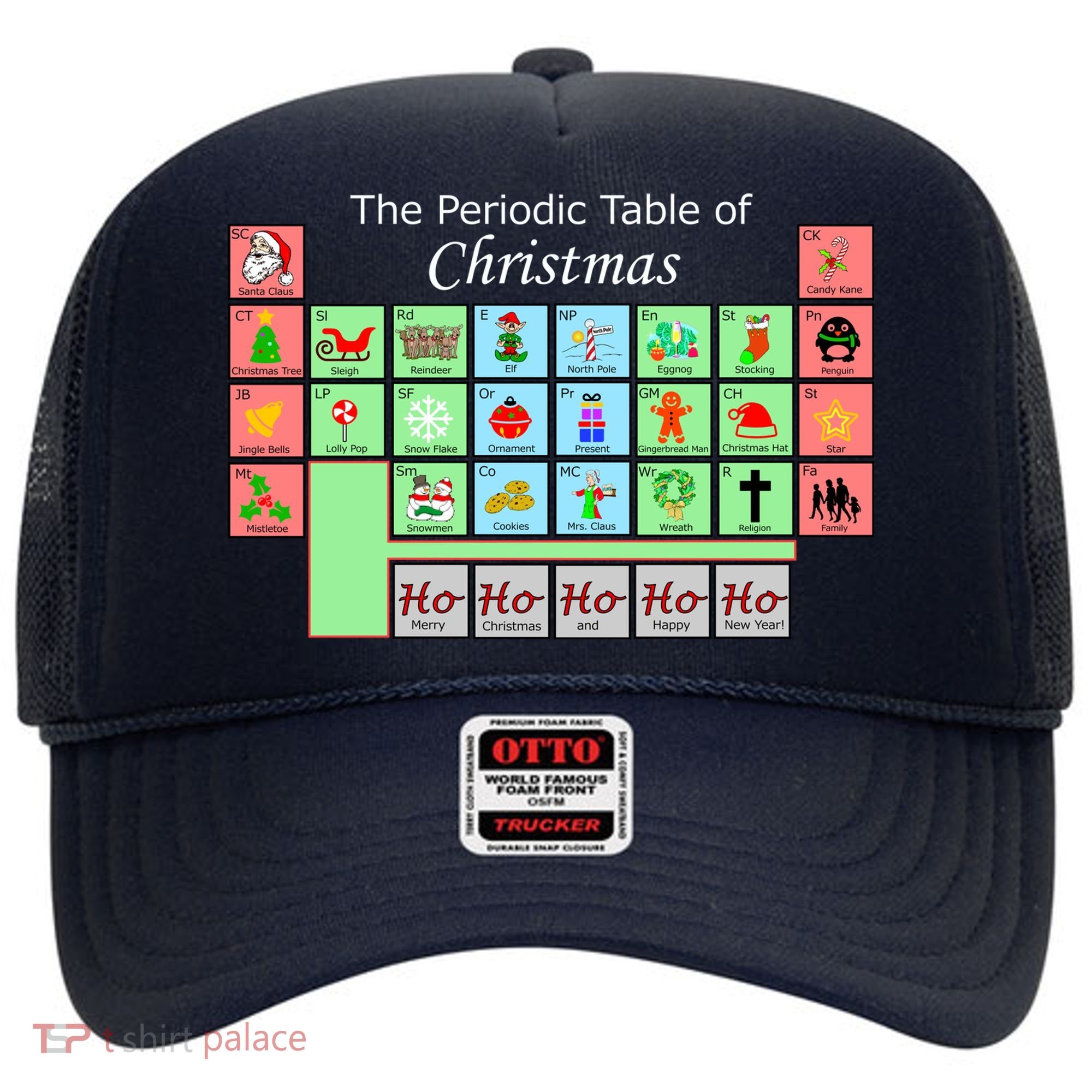 The Periodic Table Of Christmas Elements Hat