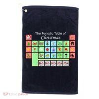 The Periodic Table Of Christmas Elements Golf Towel thumb 0