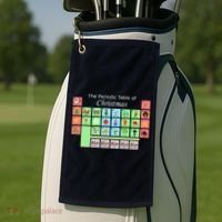 The Periodic Table Of Christmas Elements Golf Towel thumb 2