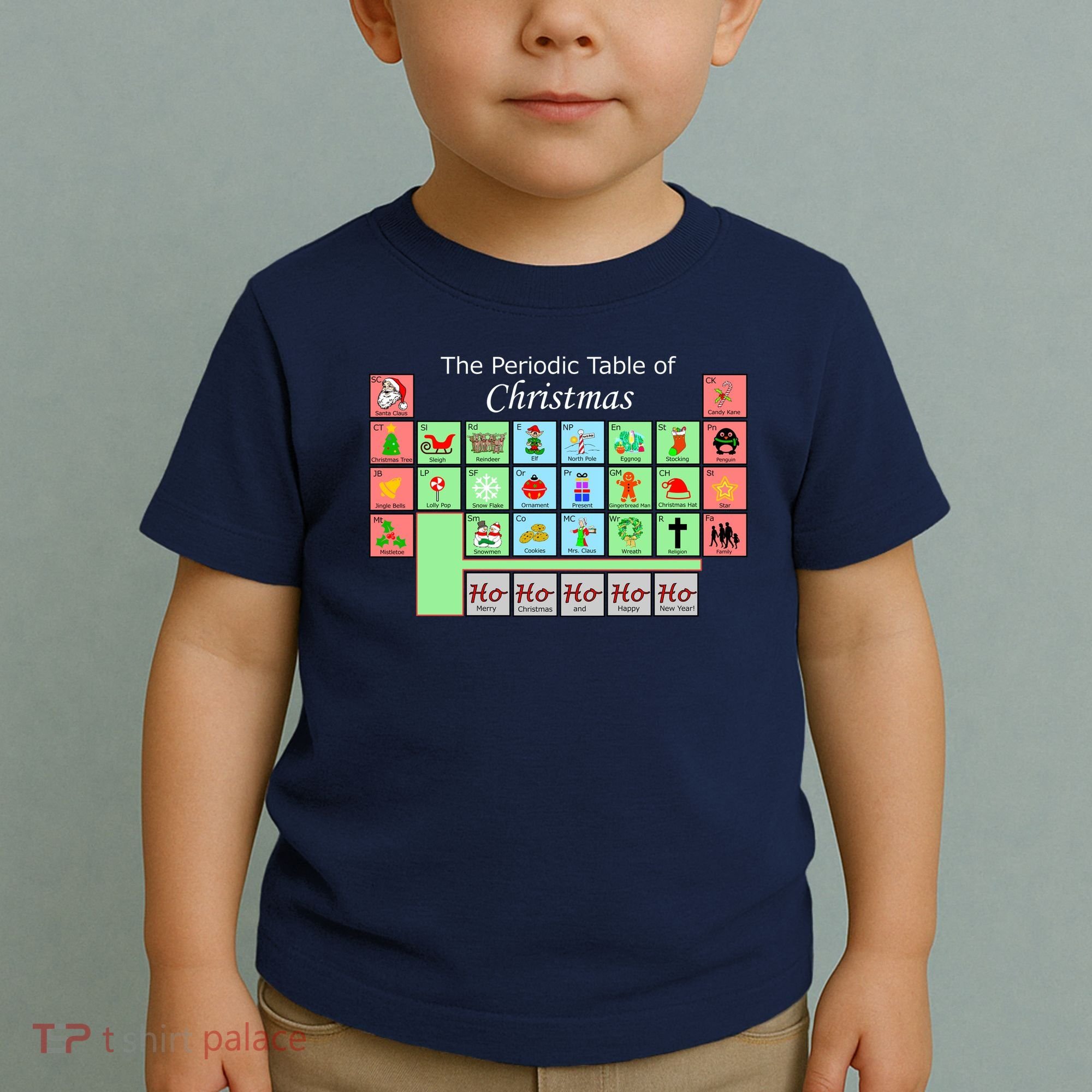 The Periodic Table Of Christmas Elements Toddler T-Shirt