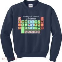 The Periodic Table Of Christmas Elements Kids Sweatshirt thumb 0
