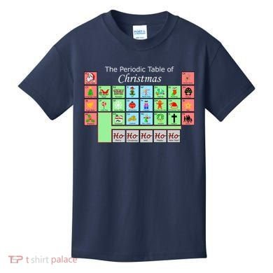 The Periodic Table Of Christmas Elements Kids T-Shirt