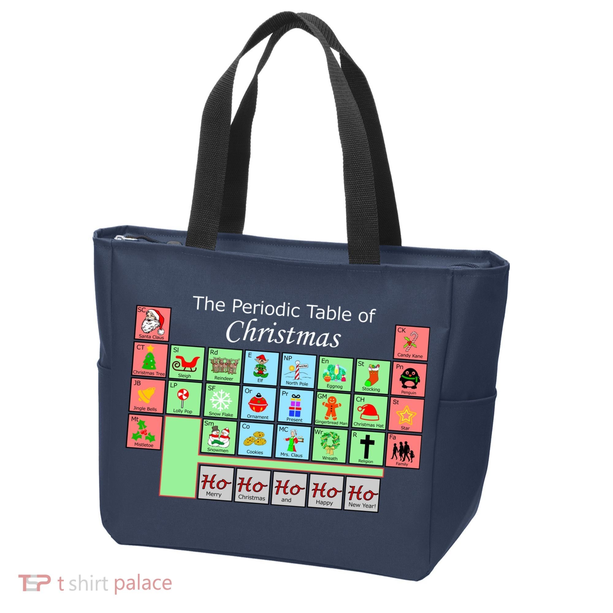 The Periodic Table Of Christmas Elements Tote Bag