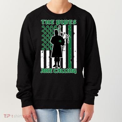 The Piped Are Call St Pattys Day Irish Flag Women's Sweatshirt