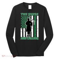 The Piped Are Call St Pattys Day Irish Flag Long Sleeve Shirt thumb 0