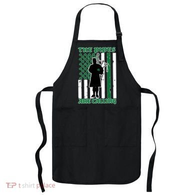 The Piped Are Call St Pattys Day Irish Flag Apron