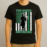 The Piped Are Call St Pattys Day Irish Flag T-Shirt thumb 3