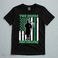The Piped Are Call St Pattys Day Irish Flag T-Shirt thumb 5