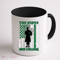 The Piped Are Call St Pattys Day Irish Flag Coffee Mug thumb 1