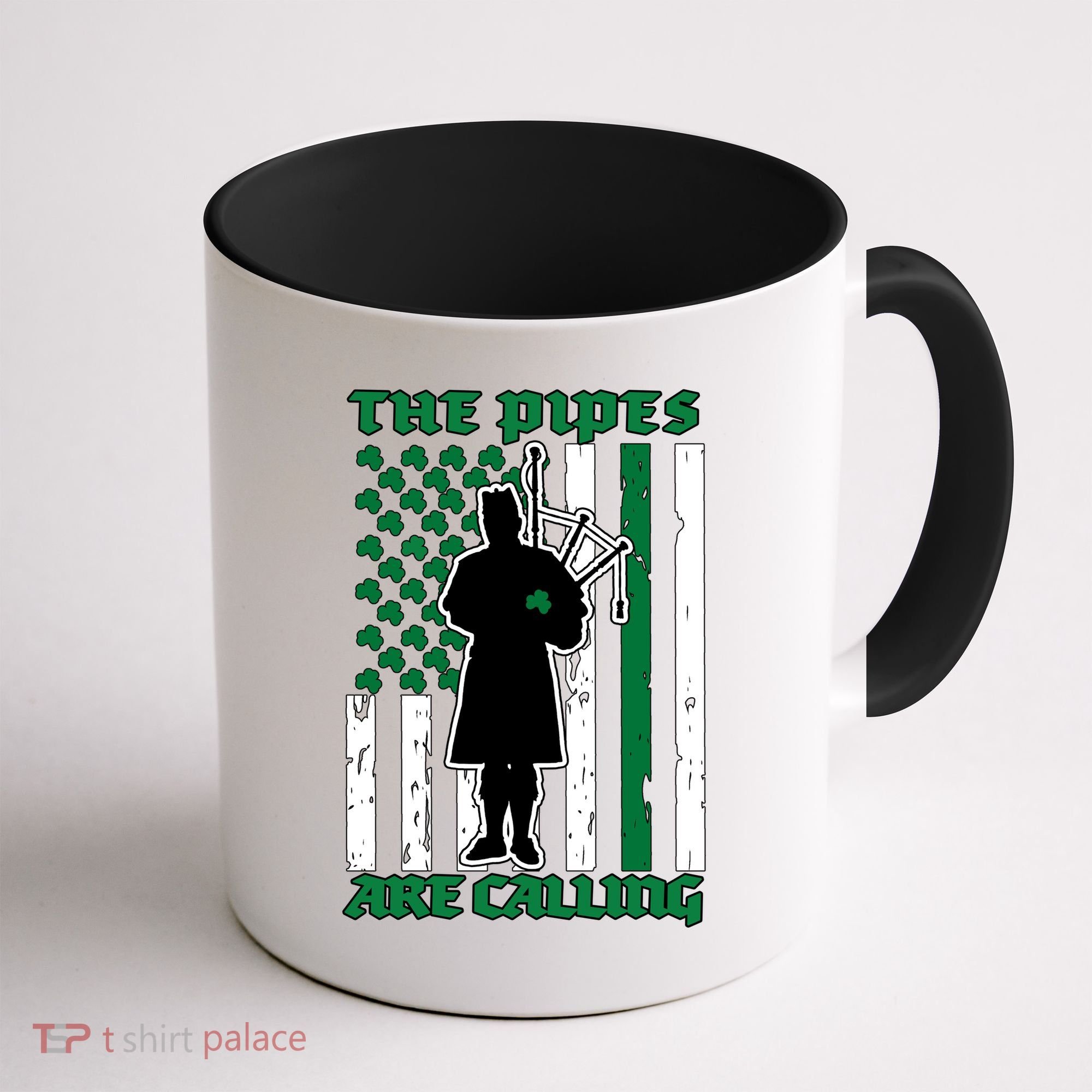 The Piped Are Call St Pattys Day Irish Flag Coffee Mug