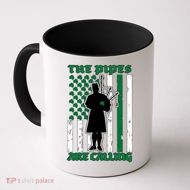 The Piped Are Call St Pattys Day Irish Flag Coffee Mug