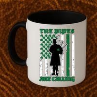The Piped Are Call St Pattys Day Irish Flag Coffee Mug thumb 2