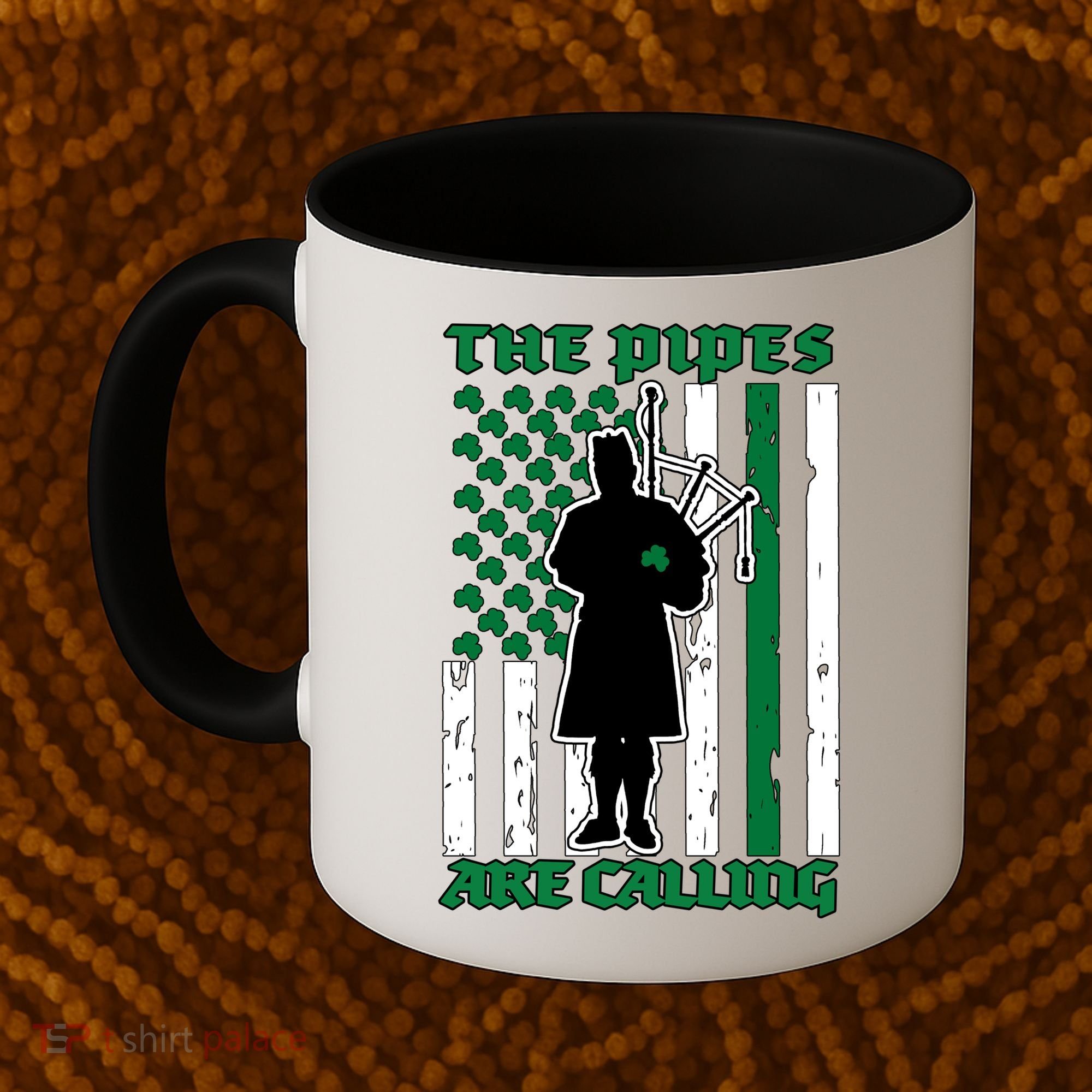 The Piped Are Call St Pattys Day Irish Flag Coffee Mug