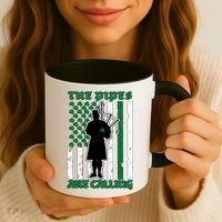 The Piped Are Call St Pattys Day Irish Flag Coffee Mug thumb 3