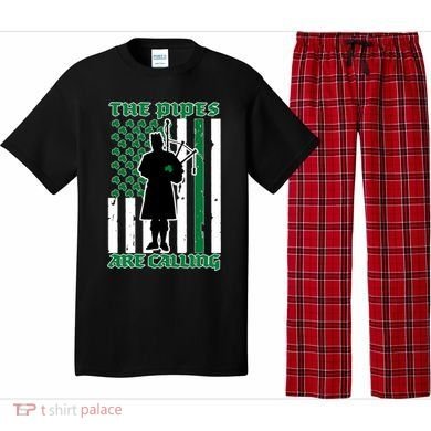 The Piped Are Call St Pattys Day Irish Flag Pajama Set