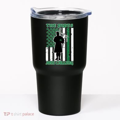 The Piped Are Call St Pattys Day Irish Flag Tumbler