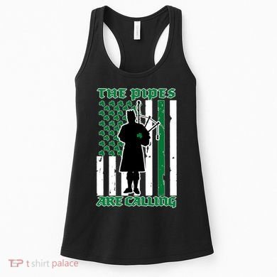 The Piped Are Call St Pattys Day Irish Flag Women's Tank Top
