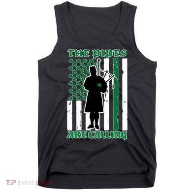 The Piped Are Call St Pattys Day Irish Flag Tank Top