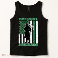 The Piped Are Call St Pattys Day Irish Flag Tank Top thumb 2