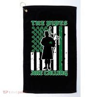 The Piped Are Call St Pattys Day Irish Flag Golf Towel thumb 0