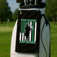The Piped Are Call St Pattys Day Irish Flag Golf Towel thumb 2