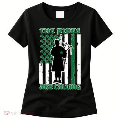 The Piped Are Call St Pattys Day Irish Flag Women's T-Shirt