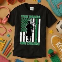 The Piped Are Call St Pattys Day Irish Flag Kids T-Shirt thumb 3