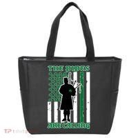 The Piped Are Call St Pattys Day Irish Flag Tote Bag thumb 0
