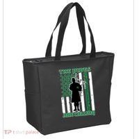 The Piped Are Call St Pattys Day Irish Flag Tote Bag thumb 2