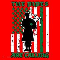 The Piped Are Call St Pattys Day Irish Flag Santa Hat thumb 1